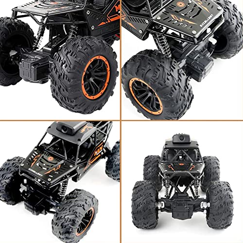 RC Car, 1:18 Remote Control Car with Camera, High Speed Alloy Off Road Truck Fast Racing Vehicle Electric Hobby Toy Car Gift for Boys Kids Teens Adults