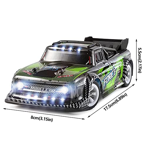 Fast RC Rally Car 1/28 Scale 2.4G 4WD 30KM/H High Speed RC Race Car RC Sport Racing Drift Car 2.4G All-Terrain Shock-Absorbing Rechargeable Truck for Adults Gifts - color: 3 Battery