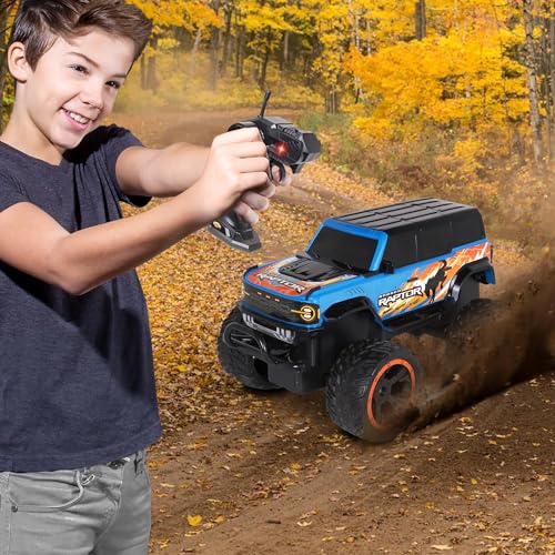 NKOK RC Ford Bronco Raptor Monster Truck; Rear Wheel Drive for Drifting Mastery; Bouncy and Grippy Tires - style: Ford Bronco Raptor