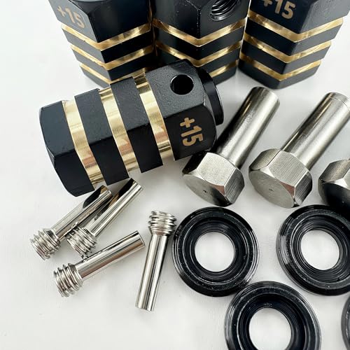 12mm Wheel Hex Hub Extension Adapters for TRX4 TRX6 RC Crawlers, CNC Machined Brass Wheel Spacers (20mm) - style: 20mm