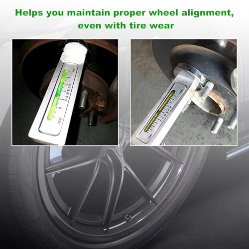 Sun Walker Adjustable Magnetic Gauge Tool, Auto Camber Castor Strut Alignment Tool with Magnetic Base, Wheel Alignment Gauge Tire Repair Tools for Car Truck RV, Car Accessories