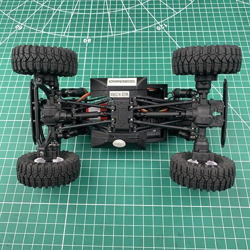 High Clearance Chassis Aluminum Links Set Linkage for Redcat Ascent 1/18th RC Crawler Car Upgrade Parts (Black) - color: Black
