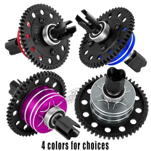 46T Upgrades Part Differential Slipper for 1/8 Outcast/Kraton/Notorious 6s BLX,1/7 Mojave/Felony 6s BLX,#45 Steel Spur Gear Slipper Clutch Diff Gear Hops Up.Navy Blue - color: Navy Blue(46t)