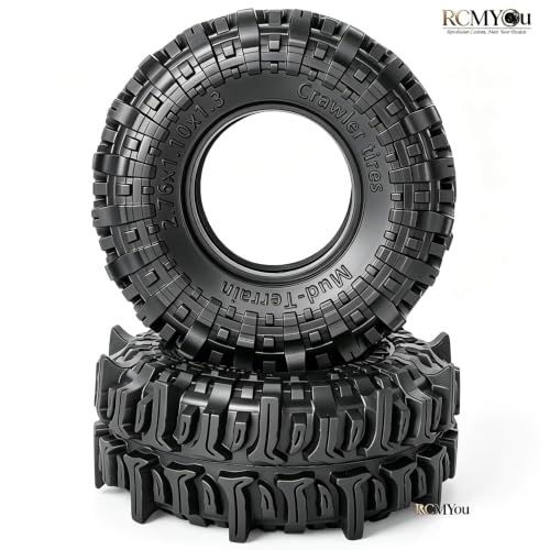 RC 1.3" Soft Rubber Wheel Tires for 1/24 1/18 SCX24 TRX4M RC Crawler Car,Soft Sticky Wheel Tires,Wheels Fetal Skin(4PCS)-A - style: Rubber Wheels-A