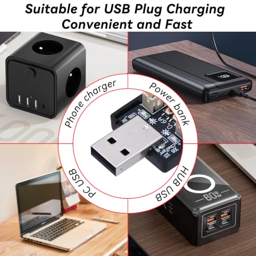 3.7V/4.2V Lipo Battery Charger - 1S Lipo 6 Channel LiHV JST Charger with USB and Micro JST 1.25 JST-PH 2.0mm Plug for Tiny Whoop Blade Inductrix FPV E013 E010 JJRC H67 H36