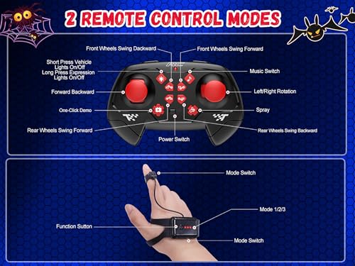 Nikuku Cool 8 Wheels Hand Controlled RC Stunt Car, Gesture Sensing Remote Control Car for Boys Age 6-13, 2.4Ghz Climbing Toys for Kid 6 7 8-10 11 12 Year Old, Christmas Birthday Gifts for Boys Girls