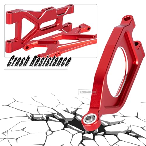 RC Suspension Arms Upgrades Part for 1/10 Gorgon 2WD RTR Brushed Monster Truck(ARA3230T1), Alloy Aluminium Front Upper& Front Lower& Rear Suspension Arms A arms, Red - color: Red(6pcs)