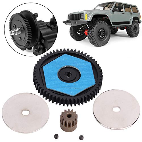 RC Car Spur Gear, Metal 56T Spur Gear and 12T Motor Gear RC Replacement Spare Upgrade Parts Accessories for SCX10 RC Car Model Spur Gear 32P Scx10 Ii Spur Gear