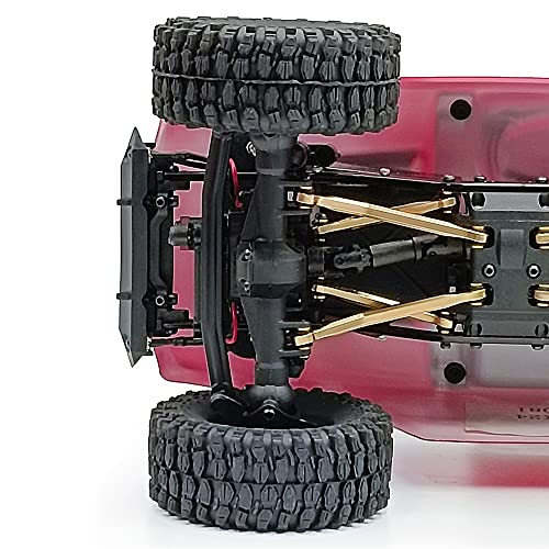Higher Extra Clearance RC Links Linkage Set for 1/24th Axial SCX24 Deadbolt AXI90018 AXI00004 RC Crawler Car Upgrades Parts (Gold) - color: Gold