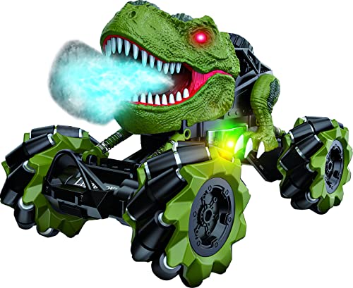 LEXiBOOK, Crosslander Tirex RC Car, RC57 | Dinosaur design, Smoke effects, Stunts, Rechargeable - style: Crosslander Tirex