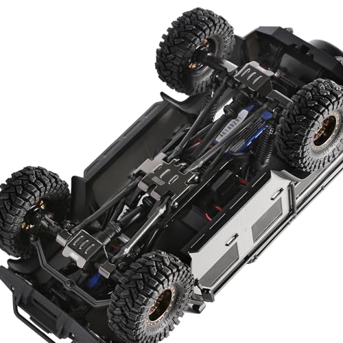 INJORA Stainless Steel Skid Plate Chassis Armor Axle Protector for TRX4M