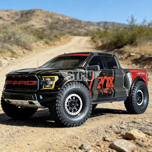 4PCS 1/8 1/7 RC Short Course Truck Tires and Wheels 17mm Hex All Terrain Off Road Tyres OD 5.31'' for 1:7 1:8 RC Buggy Truck Car HSP TRAXXAS UDR FS FSR Atom ARRMA Mojave EXB YK4072 DF7 (White) - color: White