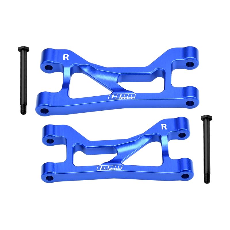 GPM 7075 Alloy Rear Upper Suspension Arms For Mini Maxx Monster Truck-107154-1 (Blue) - color: Blue