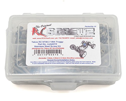 RCZTEK010 - Compatible with Tekno RC NT48.3 (TKR5402) Stainless Screw Kit