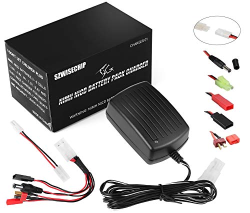 Delta Peak Detection NiMH/NiCd Battery Charger 3.6V-10.8V Airsoft Batteries, RC Car, RC Truck, Air Gun,RC Airplanes, for Standard/Mini Tamiya, JST, T Plug, JR FUTABA...