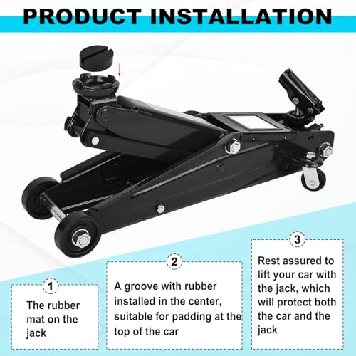 2 pcs Universal Jack Stand Pad Adapter Pinch Weld Side Frame Rail Protector, Slotted Rubber Jack Pads, Frame Rail Protector Puck/Pad Keeps Pinch Weld, Paint and Metal Safety