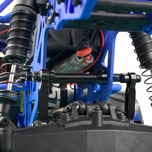 Aluminum RC Front Rear Anti-roll Bar Set Compatible with LOSI 1/18 Mini LMT 4X4 Brushed Monster Truck RTR, RC Alloy Metal Anti-Roll Bar for Improved Stability #LOS01026, Black