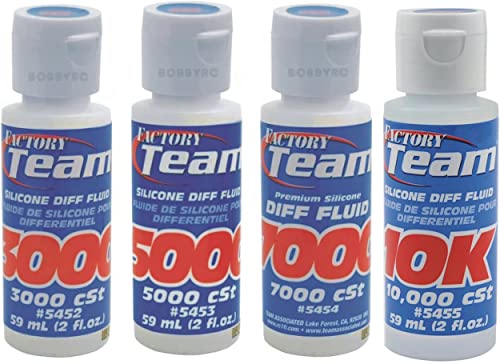 3K 5K 7K 10k 4 Pack Silicone Diff Fluid Oil For Losi Hpi Arrma Traxxas