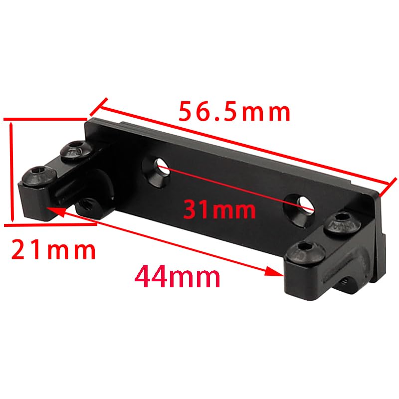 Metal Front and Rear Portal Axle Completes Set with Servo Mount for Axial 1/10 RC Crawler Capra 1.9 UTB AXI03004 AXI03000T1 T2 Buggy F9 Upgrade Parts (red) - color: Red