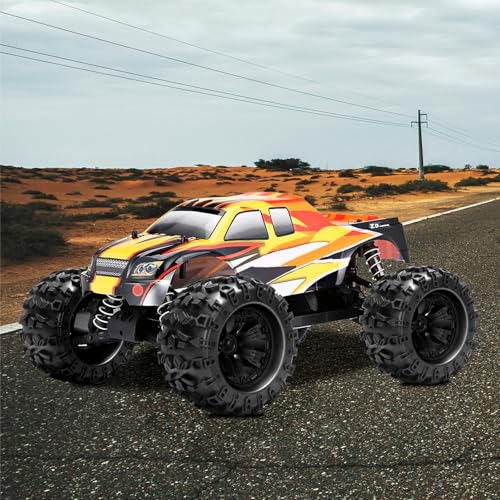 1/8 RC Monster Truck Tires, daitoku 17mm Hex RC Wheels and Tires for Traxxas Maxx Tmaxx E-Revo Revo 3.3 Arrma Kraton Notorious 6s Redcat Kaiju Shredder JLB Cheetah Monster