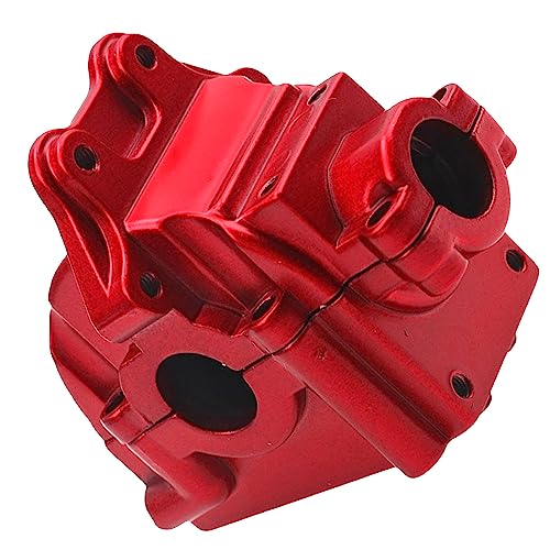 2Pack ShareGoo Metal Differential Gearbox Housing Cover Compatible with WLtoys 144001 124019 124018 1/14 RC Car (Red) - color: Blue