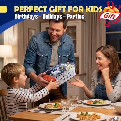 HuiJuKeJi Gesture Sensing RC Stunt Car with USB Charging Dock, 360° Rotate Drift Car, 2.4GHz Dual Remote Control, Cool Spray Mist & LED Lights, Birthday Gift for Kids Boys Girls Age 6-12