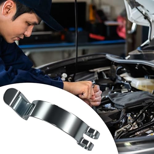 Car Air Filter Clips, Metal Air Filter Cleaner Housing Box Lid Spring Clamp, Silver Heavy Duty Airs Cleaner Cover Clip Clamps, Suitable for Most Car Accessories Replacement Parts (4PCS)