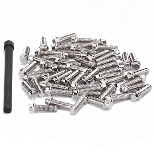 VGEBY RC Car Screw 50Pcs RC Car Wheel Rims Hub Screws Stainless Steel Screws for 1/10 RC Crawler Car - size: M2.5