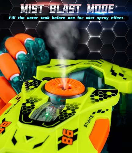 A ALPHA Gesture Remote Control Car, RC Stunt Car with 360° Flips 2.4GHz 4WD Remote Control Toy with Lights Music Birthday Xmas Gift for Boys 5 6 7 8-12 Year Old - color: Gesture Green