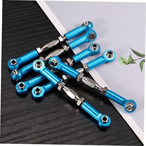 6pcs Aluminum Turnbuckle Rods for Rc Epxhsp Racing Trucks and Buggies Linkage Upgrade Parts - color: Blue