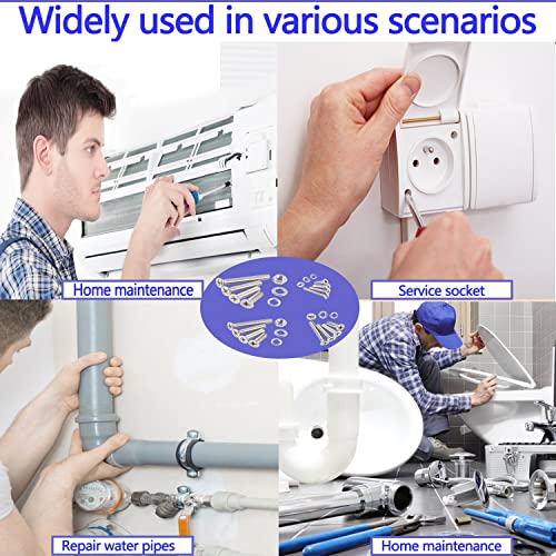 newlng 680pcs M3 M4 M5 M6 Flat Head Phillips Machine Screws with Nuts & Washers Kit 304 Stainless Steel Bolts and Nuts Washers Cross Countersunk Head Screws for DIY Repair Fixing Accessories - size: M3456-2