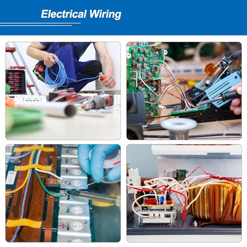 MECCANIXITY 24 Gauge Wire Silicone Wire 24AWG Electrical Wire Stranded Wire Tinned Copper Wire High Temp Hookup Wire 6 Color 3.0m/10ft for Car Model Electric Appliances 6pcs - size: 24AWG, 10ft