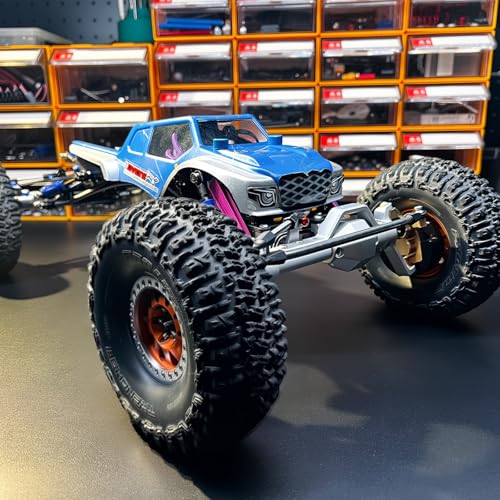  Front Rear Portal Axle Set CNC Aluminum & Brass 4WS Axles for 1/10 RC Crawler Axial Capra 1.9 UTB Cheater Rigs LCG Chassis Upgrade Parts (Black Front) - color: Black Front