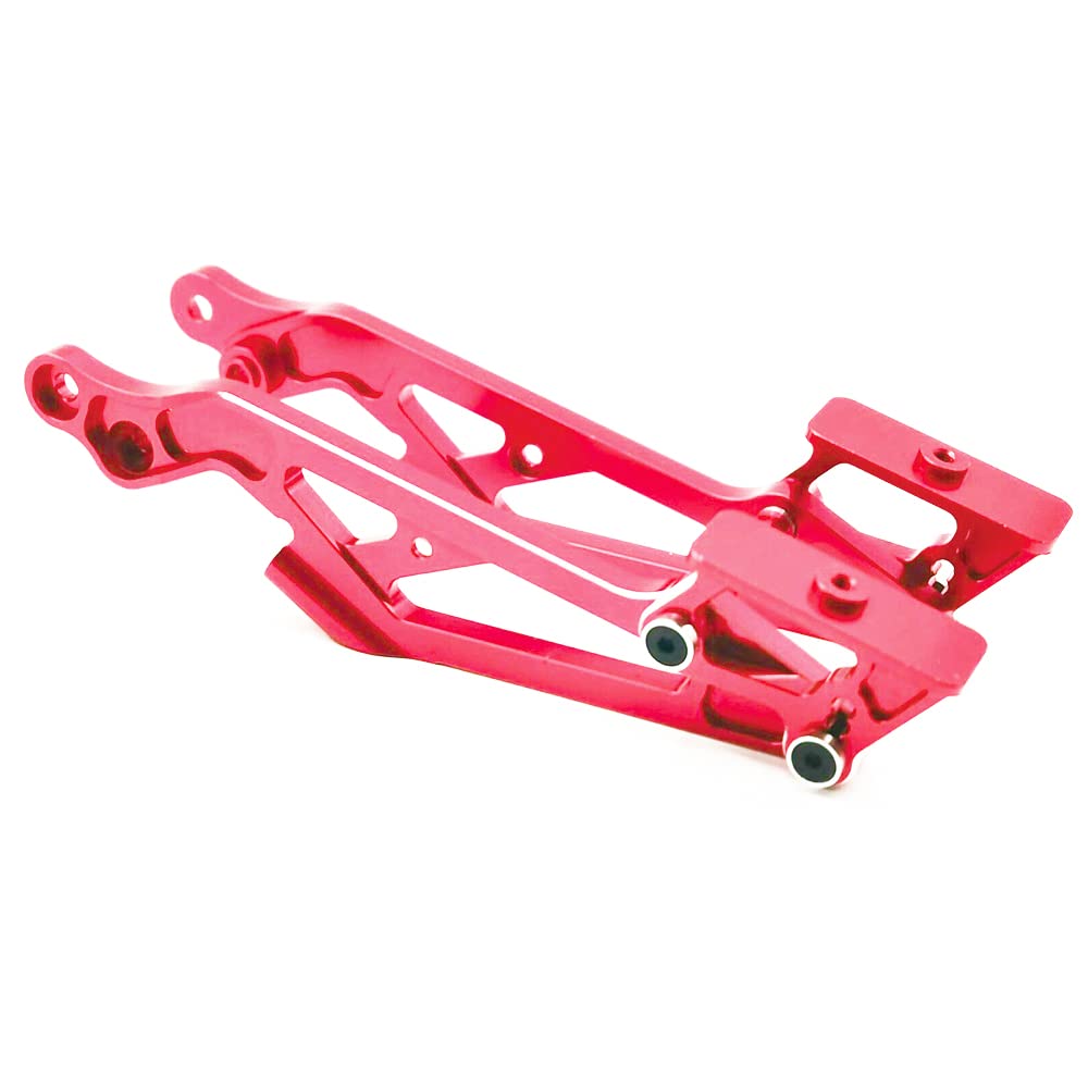 Alloy Rear Wing Mount Set for Arrma 6S BLX Kraton Outcast Typhon Talion Notorious Upgrade Parts Replacement for AR320347 (Red)