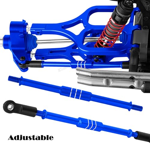 RC Alloy Suspension Arms&Steering Block Knuckle Arm&Shock Tower&Drive Shaft Axles&Push Rod Links&Steering Bellcranks Upgrades Part for 1/10 T-Maxx/E-Maxx,Driveshafts Hops Up,Navy Blue - color: Navy Blue- (Upgrades)