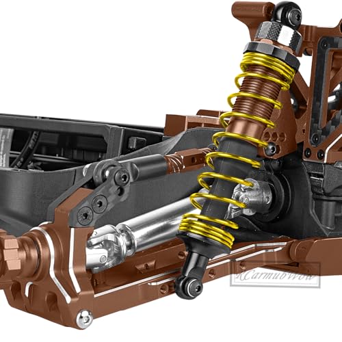 RC Shock Absorber Upgrades Part for 1/10 Jato 4X4 Brushless,Jato 4X4 VXL,Alloy Aluminium Shocks Front Rear,Replace #7462,Bronze - color: Bronze(4pcs)