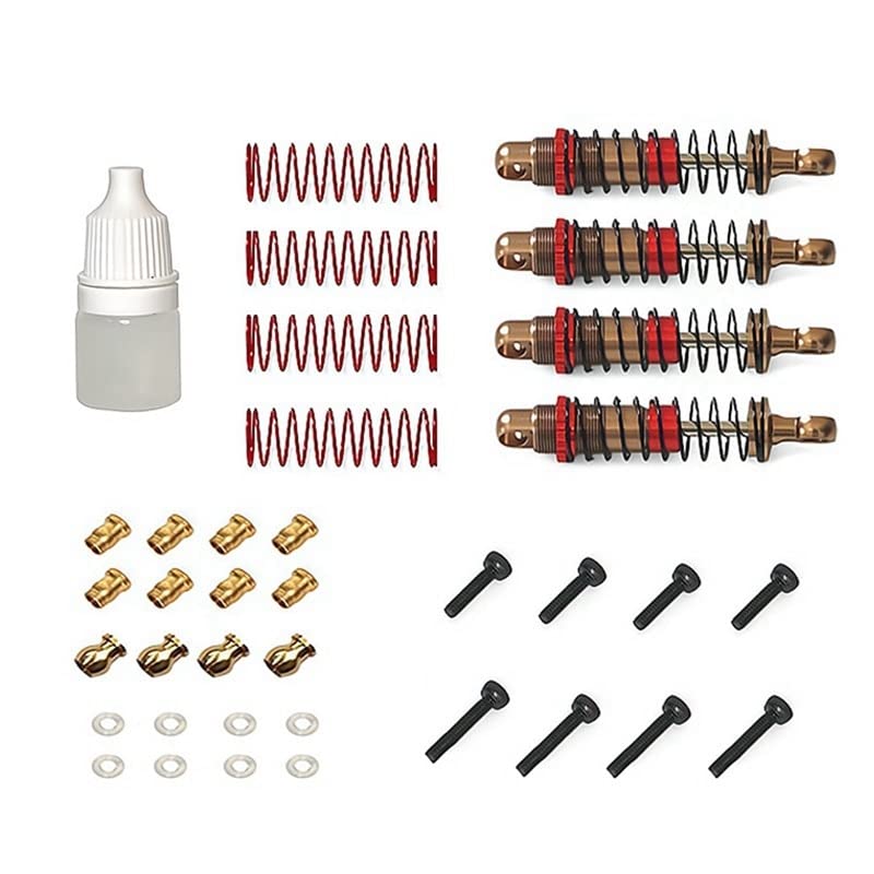 1Set Oil Shock Absorber Damper for FMS 1/24 FCX24 1/18 MOGRICH Replacement RC Crawler Car Upgrade Parts - (Color: As Shown)