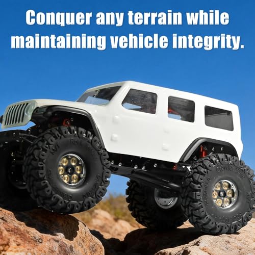 SCX24 Chassis Frame Rails for Axial SCX24 Gladiator C10 Wrangler Jeep Lexus GX470 Toyota AXI00005 1/24 RC Crawler Upgrades (Metal), Improve Stability & Performance, Easy Install