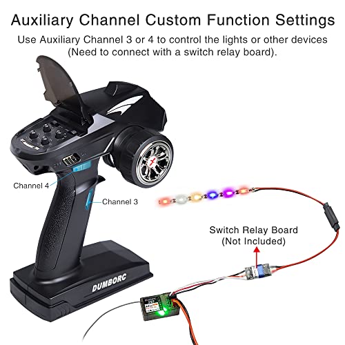ATA HOBBY DUMBORC 3 PCS P6F 6 Channels 2.4GHz RC Receiver for DUMBORC X4 X5 X6 RC Car Boat