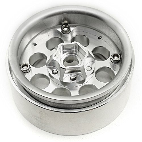 Aluminum 1.9" Beadlock Wheels Rims for Axial SCX10 II III TRX4 TRX6 | 1/10th RC Crawler Car Upgrades Parts