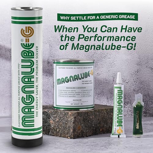 Magnalube-G All PTFE Purpose Grease, 14.5oz Canister for Grease Gun | Waterproof, Corrosion Resistant PTFE Lubricant, For Bearings and Axles to Fishing Rods, Multi-Purpose - size: 1