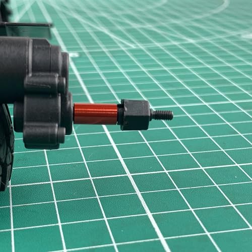 RCHUBAM 2PCS Steel Portal Stub Axle for 1/18 Redcat Ascent-18 Upgrade Part | 1 Pairs Stock Size/+5mm/+10mm Portal Stub Axle,RC Rock Crawler Car Upgrade - style: +10mm CVD Stub Shaft