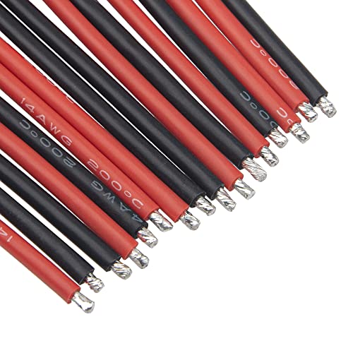 8Pcs ShareGoo 5.9" XT30 Plug & XT60 XT-60 Plug Male Female Connector Adapter with 14AWG Cable for RC Car FPV Lipo Battery ESC Charger