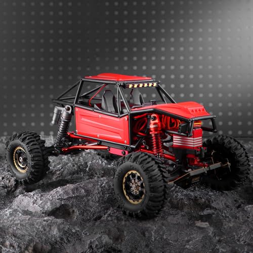GLOBACT RC Body Shell Nylon Chassis Kit for 1/18 TRX4M (Red) - color: Red