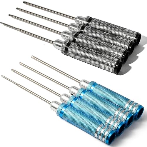 Screwdriver Bits 1.5 2.0 2.5 3.0mm Allen Key Set 4pcs Anti-Stripping Hex Driver Bits with Precision High Hardness Steel for RC Car, Drone, 3C Devices, DIY & Furniture Repair - style: 1.5 2.0 2.5 3.0-4Pcs