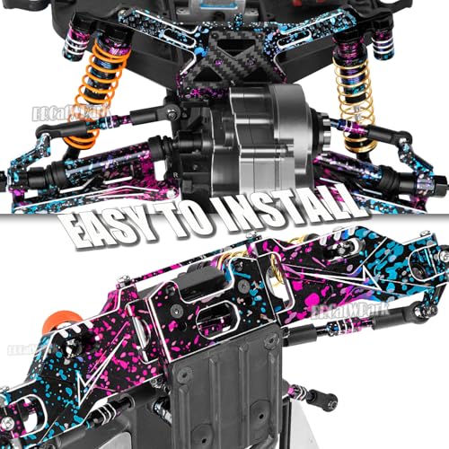 RC Upgrades Part for 1/10 Rustler Stampede (VXL) 2WD,A-Arm,Shock,Drive Shaft,Caster Block,Steering Blocks,Stub Axle Carriers,Steering Bellcranks,Links,Shock Tower,Front Bulkhead,Colour - color: Colour - (Rc Upgrades)