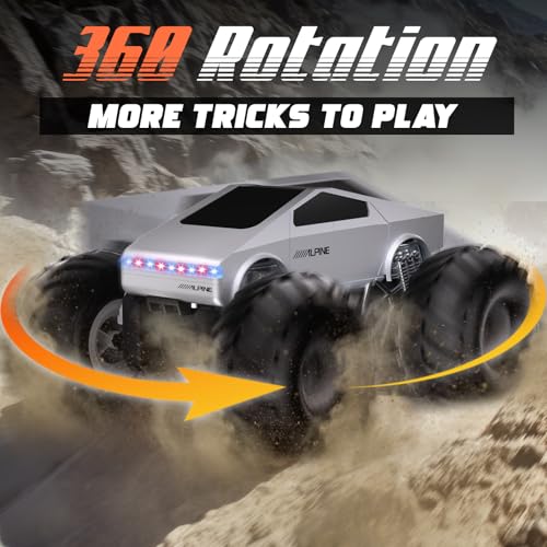 Remote Control Car, 1:16 RC Cars Scale All Terrain Electric Vehicle, LED Lights Toys Monster Trucks PCS, Brithday Gift for Boys Girls & Adults