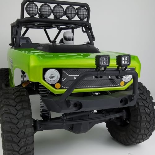 4PCS RC Spot Beam Square LED Cubes Offroad Driving Lights RC Light Bar LED Housing Lens Spotlight Compatible with 1/10 RC Car TRX4 TRX6 Axial SCX10 90046 RR10 D90 (D-4 Holes) - color: D-4 Holes
