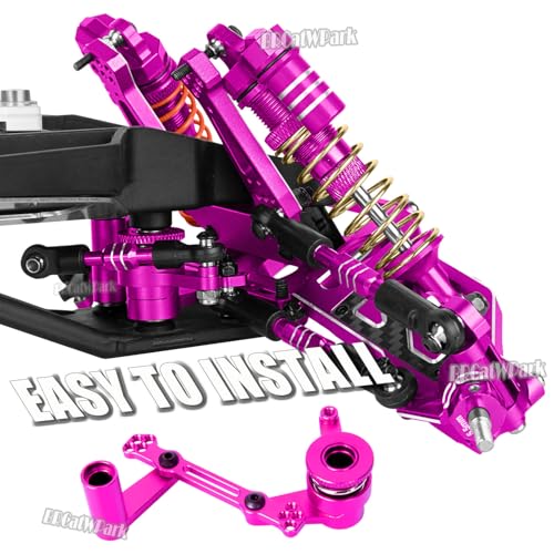 RC Upgrades Part for 1/10 Rustler Stampede (VXL) 2WD,A-Arm,Shock,Drive Shaft,Caster Block,Steering Blocks,Stub Axle Carriers,Steering Bellcranks,Links,Shock Tower,Front Bulkhead,Pink - color: Pink - (Rc Upgrades)
