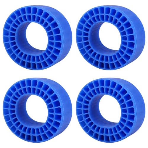 Silicone Rubber Inserts Fit 62-64mm*24mm 1.0" Tires for TRX4M Ascent-18 1/18 SCX24 AX24 1/24 Scale RC Crawler Upgrade (Blue) - color: Blue